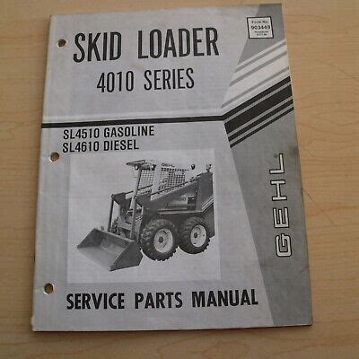 gehl sl4610 parts list